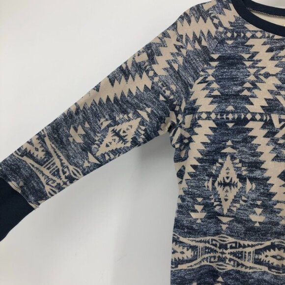 Denim&Supply Ralph Lauren blue Aztec print jumper - Picture 4 of 14